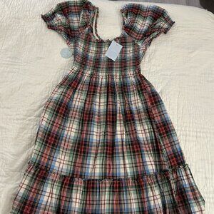 Hill House Home Louisa Nap Dress — Multi Tartan (XL)